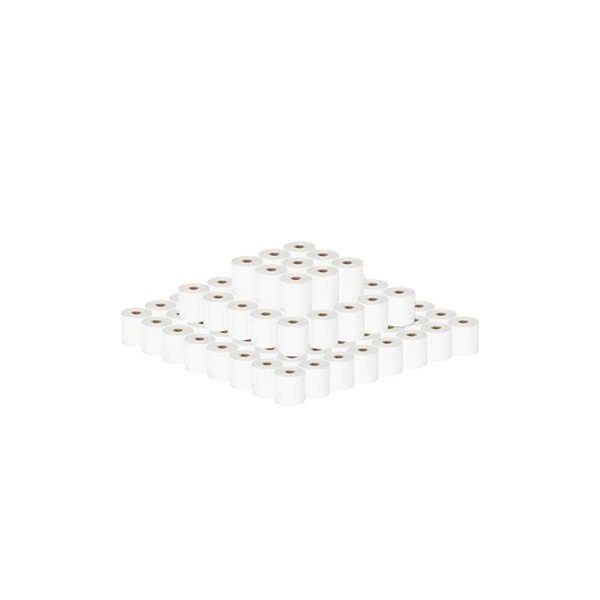 Pack 100 rollos papel térmico sin bpa 57x57mm