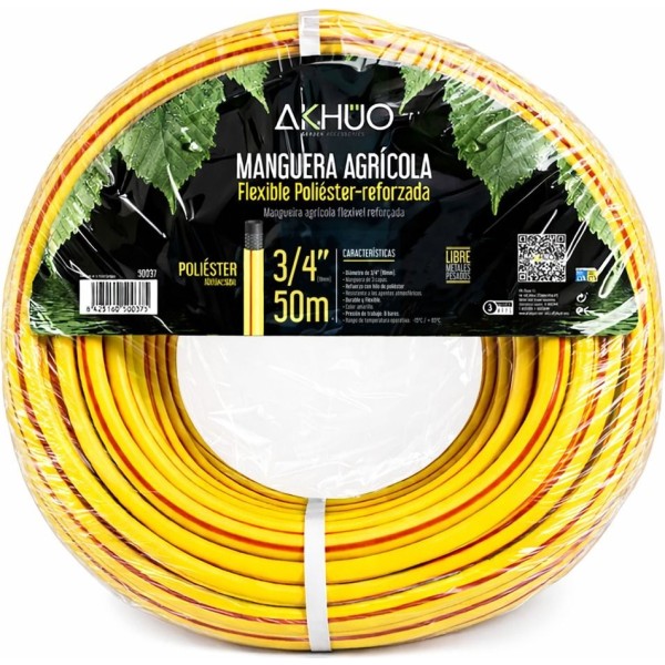 Manguera agricola flexible 3/4" 50m