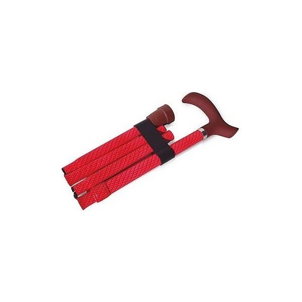 Prim Muletilla Bastón Plegable Estampado Rojo Puño Derby
